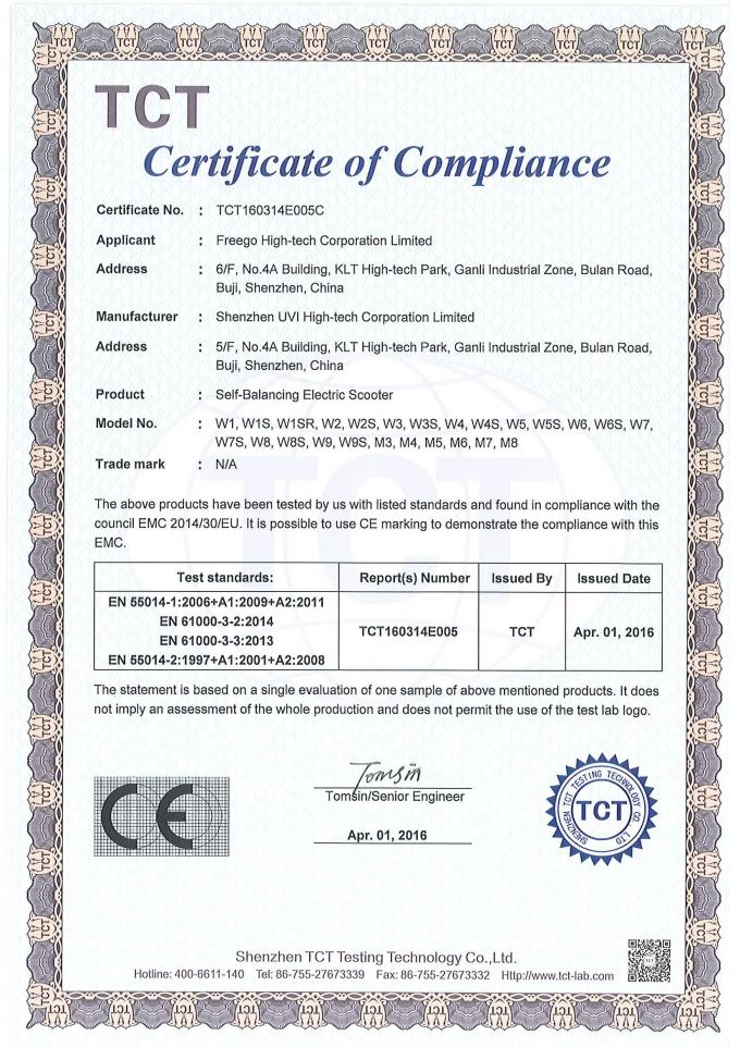 Freego High-Tech Corporation Limited Co., Ltd. Control de Calidad